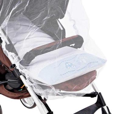 Imagem de Mosquiteiro carrinho infantil bebe proteção insetos cor Caqui Castor c
