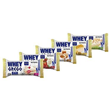 Imagem de Kit 5 Barras Whey Grego Bar - 40g Cada - Sabores Sortidos - Nutrata