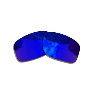 Imagem de Wetnenss Lentes de substituição para óculos de sol Oakley Turbine OO9263/polarizadas de 1,5 mm/fáceis de instalar (azul escuro)