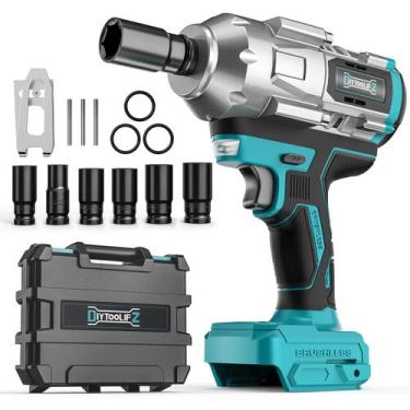 Imagem de Chave de impacto sem fio DIYtooliFZ 1/2 polegada 18V 1200N.m
