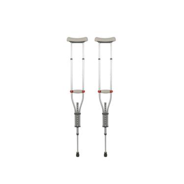 Imagem de Par De Muleta Axilar D7 Universal Em Alumínio Regulável Suporta Até 130 Kg, Leve, Anatômica e Ajustável