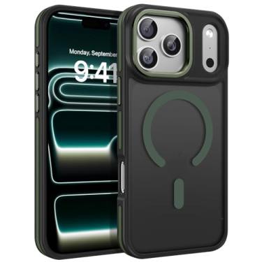 Imagem de BENTOBEN Capa magnética para iPhone 17 Pro Max 2025 [compatível com Magsafe] [proteção de nível militar] Capa protetora fosca feminina masculina antiderrapante à prova de choque para 17 Pro Max 17.5