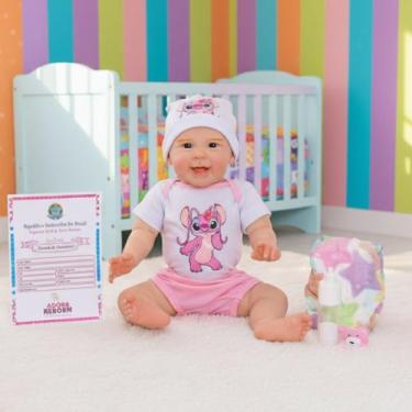 Imagem de Boneca Reborn Bebê Realista Menina Maize Silicone Pode Dar Banho Origi