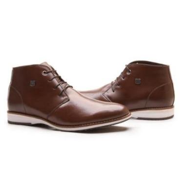 Imagem de BOTA SOCIAL MASCULINA CHOCOLATE EM COURO-Masculino