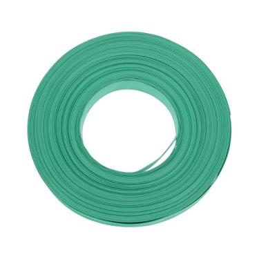 Imagem de DMiotech Tubo termorretrátil tubo de isolamento elétrico 2:1 tubo de fio de cabo envoltório manga verde 2 cm diâmetro 50 m de comprimento