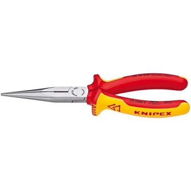 Imagem de Alicate de bico longo com cortador KNIPEX 2618200SBA, amarelo