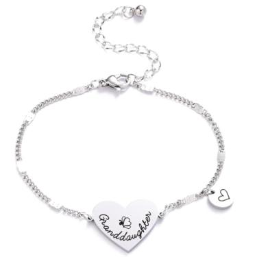Imagem de Beeshion Pulseira inspiradora para presente de aniversário e dia das mães para mãe, filha, tia, sobrinha, neta, irmã, Medium, Aço inoxidável, Sem Pedra Preciosa