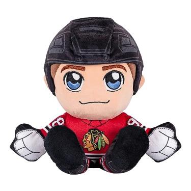 Imagem de Bleacher Creatures Chicago Blackhawks Connor Bedard 8" NHL Kuricha Sitting Plush - Soft Chibi Inspired NHL Superstar
