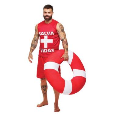 Imagem de Fantasia Salva Vidas Adulto Roupa Guarda Vidas Masculino - Fantasias S