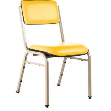 Imagem de Cadeira Empilhável Para Auditórios Linha Hotel Smart Amarelo