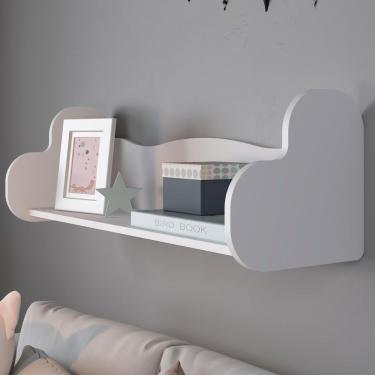 Imagem de Prateleira Decorativa Nicho Infantil Mdf 91x30 Cm Arly Branco