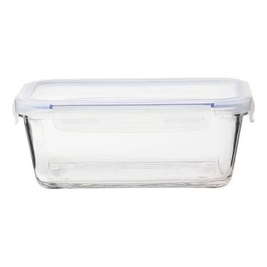 Imagem de 2X Pote De Vidro Hermético Frezzer Forno 1,5 Litro Marmita