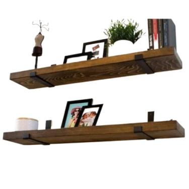 Imagem de Kit 4 Prateleira Indústrial Com Mão Francesa Invertida Luxo Organização(KIT 2 PRATELEIRA ENVELHECIDA)