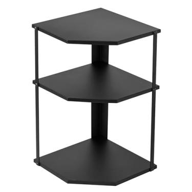 Imagem de LJHFUQHUHU Prateleira de armazenamento de canto de cozinha – organizador sob a pia, rack de panela para economizar espaço no armário. Prateleira de armário para bancada e despensa, design de várias