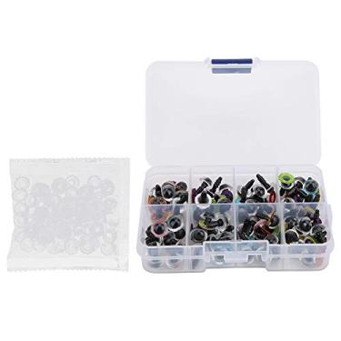 Imagem de DIY Brinquedos Olhos 10MM Boneca de Segurança de Plástico Urso Animais de Pelúcia Acessórios 80 PCS Caixa Diversos Projetos de Artesanato Feito à Mão Não Tóxico Crianças Educação