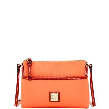 Imagem de Dooney & Bourke Bolsas transversais femininas, bolsas transversais pequenas de gengibre de grão de seixo para mulheres, Coral, One Size