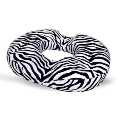 Imagem de Almofada de donut para hemorroidas para alívio da dor no cóccix - Almofada de cadeira de escritório em casa com estampa de zebra para trabalho sentado por muito tempo - Almofadas de assento de carro