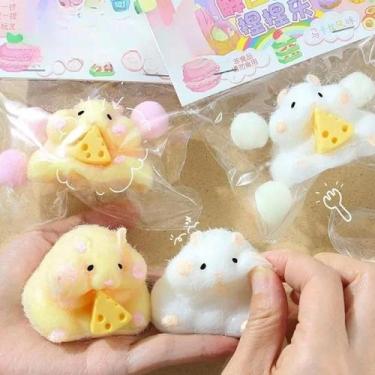 Imagem de Taba Squishy Ratinho Hamster Brinquedo Sensorial Fidget Toy - Squishys