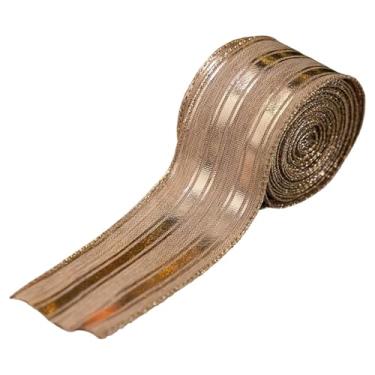 Imagem de FashionCha Fita de Linho Natalina, Fita Decorativa de 5 Cm de Largura, Multiuso, Ideal para Fazer Laços de Cabelo, Decoração de Casa E Muito Mais, Estilo a