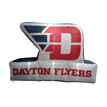 Imagem de FANMATS Mascote inflável NCAA Dayton Flyers – Expositor inflável autoinflável, soprador e cordões embutidos, logotipo oficial da equipe – mostre seu espírito durante todo o ano