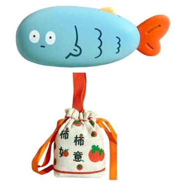 Imagem de Dynwave Aquecedor de mãos de inverno de aquecimento rápido com bolsa de armazenamento e carregamento. Aquecedor elétrico de bolso para pesca, camping, viagens, Azul