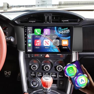 Imagem de Volxcereo Rádio automotivo para Scion FR-S/Toyota GT86/Subaru BRZ 2012-2016, [2+64] 22.9 cm Android Touchscreen estéreo com Carplay/Android Auto, GPS, WiFi, Bluetooth, SWC, FM/RDS
