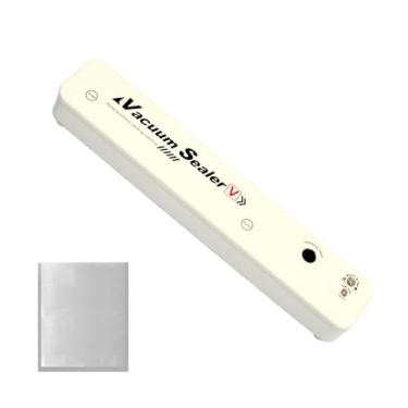 Imagem de Máquina De Vedação A Vácuo,Armazenamento de Alimentos Elétrico e Portátil - Máquina Seladora a Ar com 100 Sacos de Vácuo | para Conservação de Carne Crua e Frutos do Mar no Frigorífico e