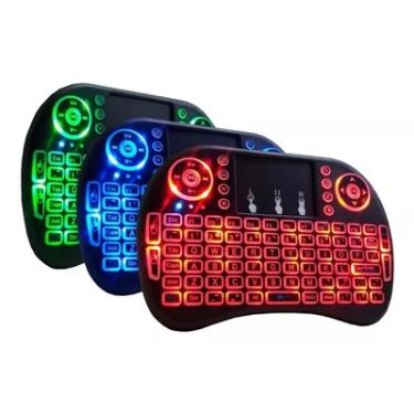Imagem de Mini Teclado Exbom, Com Touchpad, Wireless - Bk-bti8led