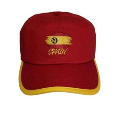 Imagem de Boné SPR Dad Hat Espanha Unissex - Vermelho e Amarelo Vermelho-amarelo ÚNICO-Unissex