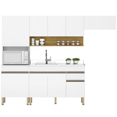 Imagem de Cozinha Modulada 4 Pecas Balcao Pia Line Supremo Cp Freijo Ktp Supremo Cp Freijo