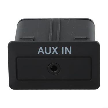 Imagem de Tomada de interface de áudio AUX para carro TD74-66-DFX Cabo de entrada adaptador estéreo, para Mazda CX-9 2006-2012 para Mazda 3 2009-2012 para Mazda 6 2006-2011, suporte de console central preto