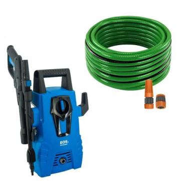 Imagem de Lavadora Lava Jato Eos Alta Pressão 1500w 220v + Mangueira Verde Pvc 1