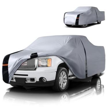 Imagem de Capa de caminhão GMC Sierra multicamadas, ajuste personalizado Sierra 2002-2026 Duplo/Estendido/Crew Cab SB(5,7'-6,6') Capa de carro impermeável para todos os climas, cobertura externa completa chuva