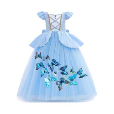 Imagem de Fantasia De Princesa Elsa Anna Rainha Da Neve Frozen Jasmine Para Meni