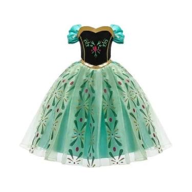Imagem de Fantasia De Princesa Elsa Anna Rainha Da Neve Frozen Jasmine Para Meni