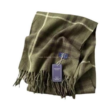 Imagem de Cachecol De Casal Com Estampa Xadrez Outono Inverno De Alta Qualidade 