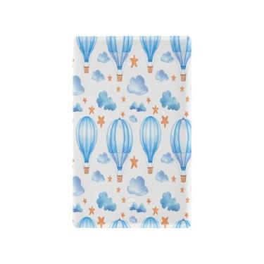 Imagem de Wassud Balões de ar quente azuis para interruptor de luz placa decorativa para tomada de parede placa de parede para tomadas elétricas em branco 11 x 6 cm