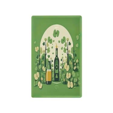 Imagem de Wassud Placa de cobertura de interruptor de luz de celebração, 1 capa de tomada em branco placa de parede decorativa decoração de casa sala de estar quarto