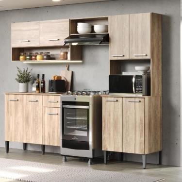 Imagem de Armário Cozinha Compacta Arizona Essence Carvalho Carraro - MÓVEIS CAR