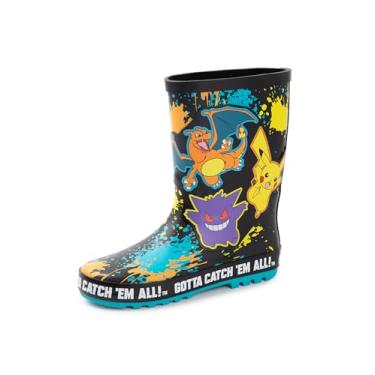 Imagem de Pokémon Charizard Pikachu Gengar Botas de tempestade multicoloridas para meninos | Pokemon Merch
