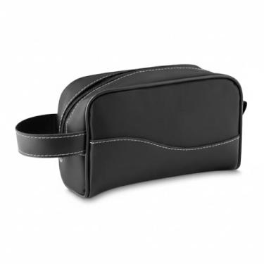 Imagem de Necessaire Bicolor com Alça em Couro Sintético