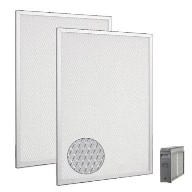 Imagem de 50000293-004 Filtro de filtro de ar eletrônico de substituição F300 F50F serve para filtros de poste 50,8 cm x 31,8 cm (pacote com 2)