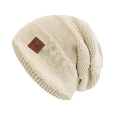 Imagem de Gorro de Inverno Unissex com Forro de Pele - Gorro de Caveira Casual d