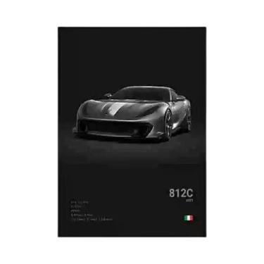 Imagem de Pôster De Carros De Luxo Super Esportivos Preto E Branco Da Itália F40