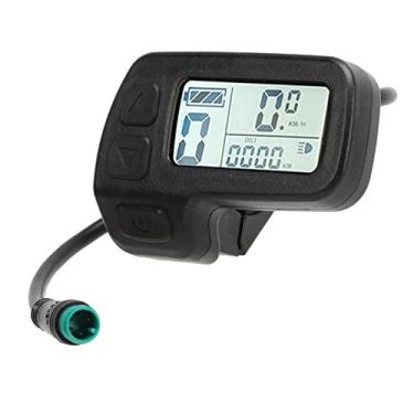 Imagem de KIMISS Medidor de Display LCD para Bicicleta Elétrica - Conector à Prova d'água, Dados de Velocidade e Potência, Compatibilidade de 24V / 36V / 48V para Bicicletas Elétricas e Scooters