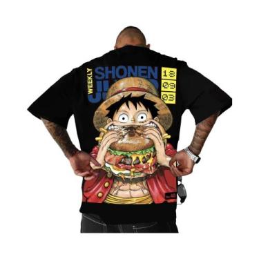 Imagem de Camiseta Unissex De Algodão Com Estampa Do Luffy, Verão, Respirável, G