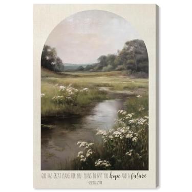 Imagem de God Has Great Plans Nature Canvas Print Jesus Wall Art por Art Remedy, Gallery Wrapped, 20 x 30