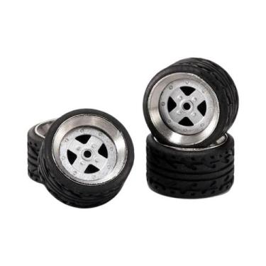 Imagem de Rodas De Liga Carlomo N-Class 1/64 Com Pneus De Borracha, Conjunto De 
