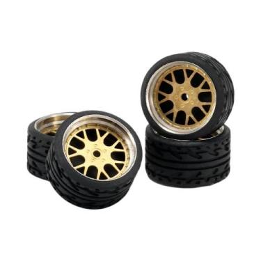 Imagem de Rodas De Liga Carlomo N-Class 1/64 Com Pneus De Borracha, Conjunto De 