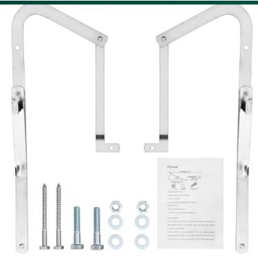 Imagem de 55-1 braços de dobradiça de espalhador de escada de sótão, compatíveis com Werner